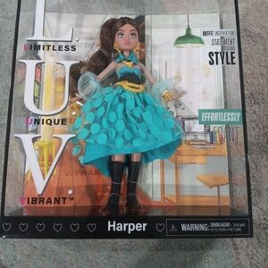 Harper Doll with Teal Dress